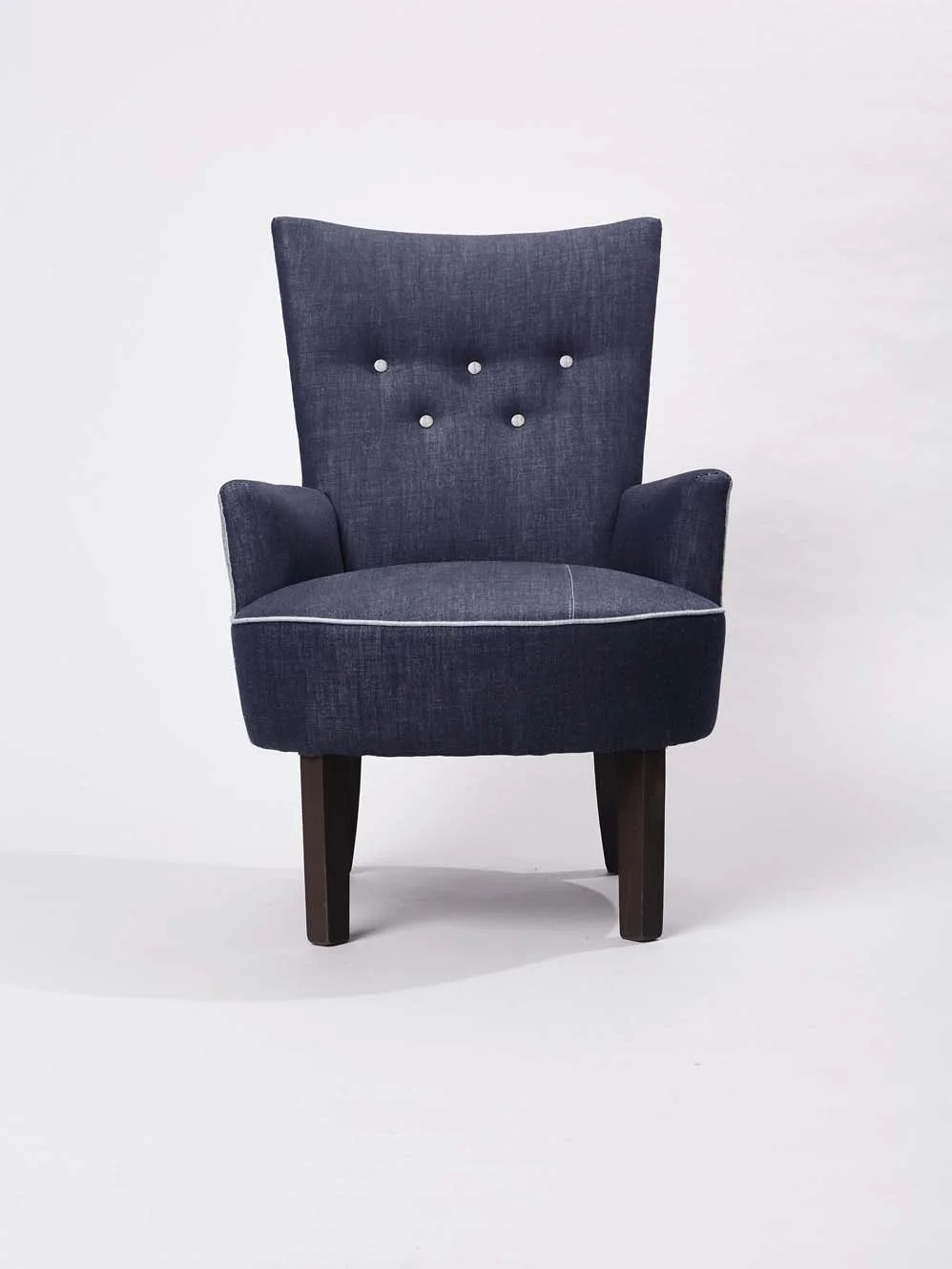 traditionally upholstered denim armchair denim city amsterdam.jpg