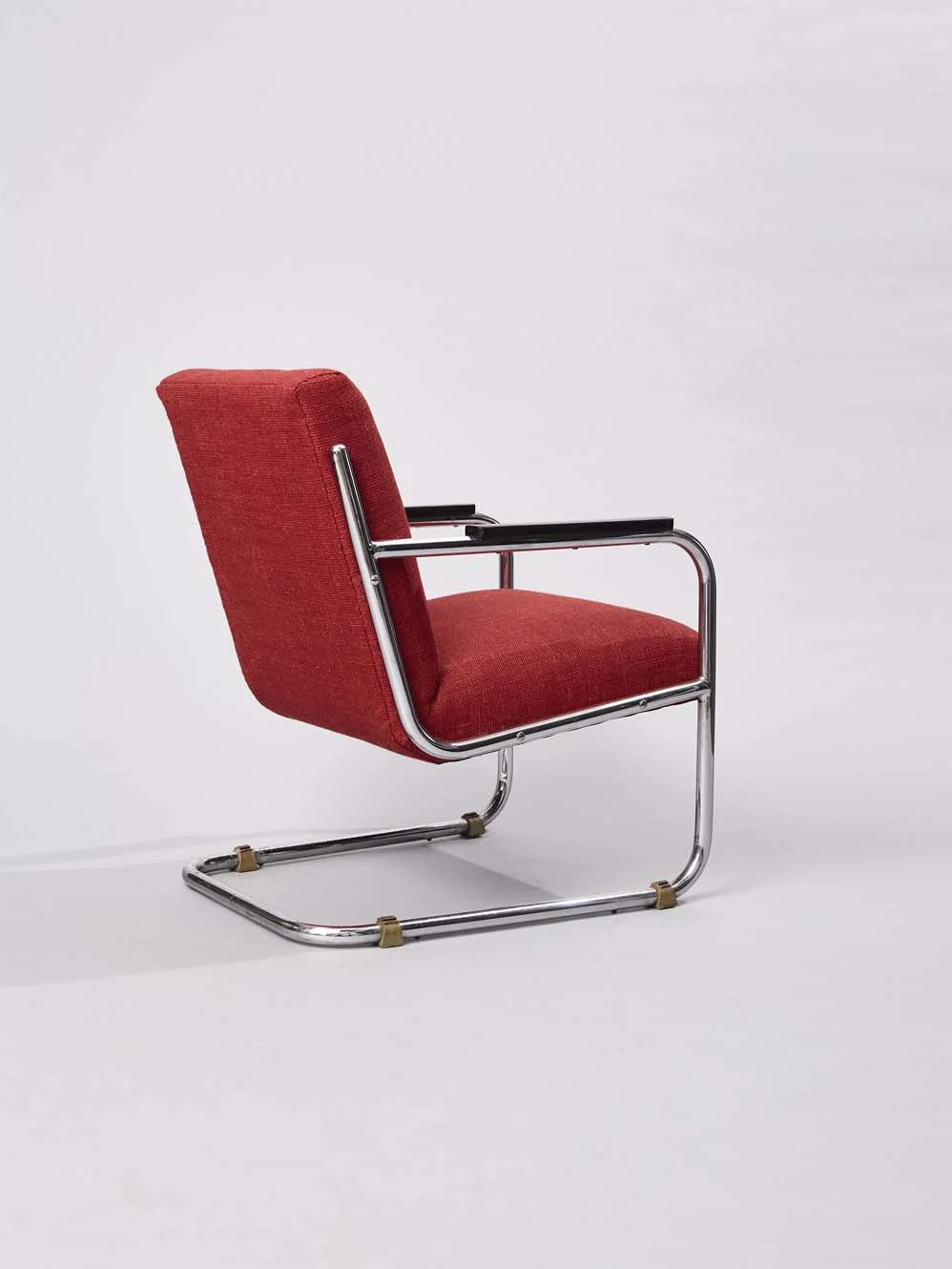 W.H. Gispen tubular steel chair_diagonal back