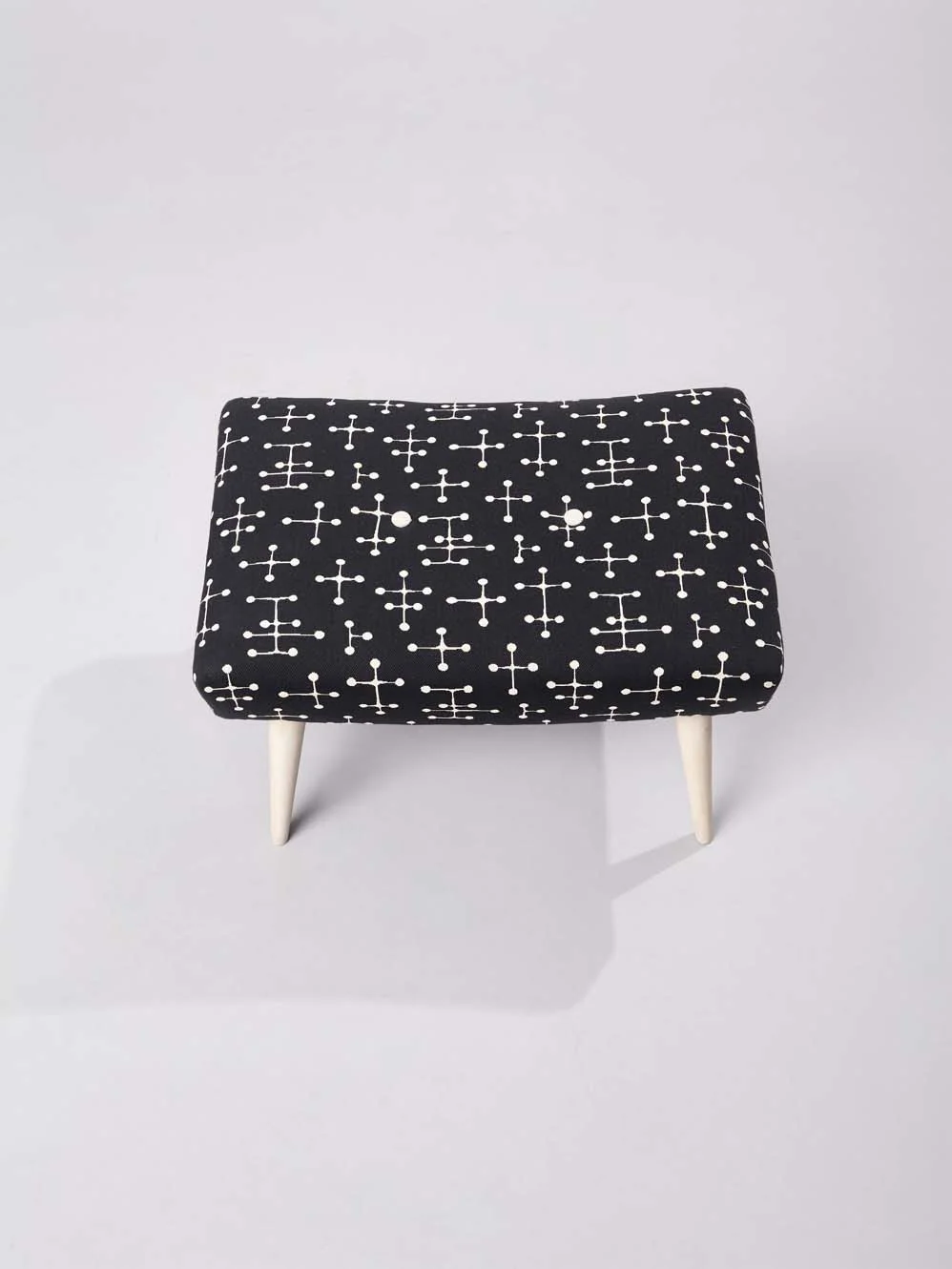 1950 Foostool covered in Small Dot Charles and Ray Eames.jpg
