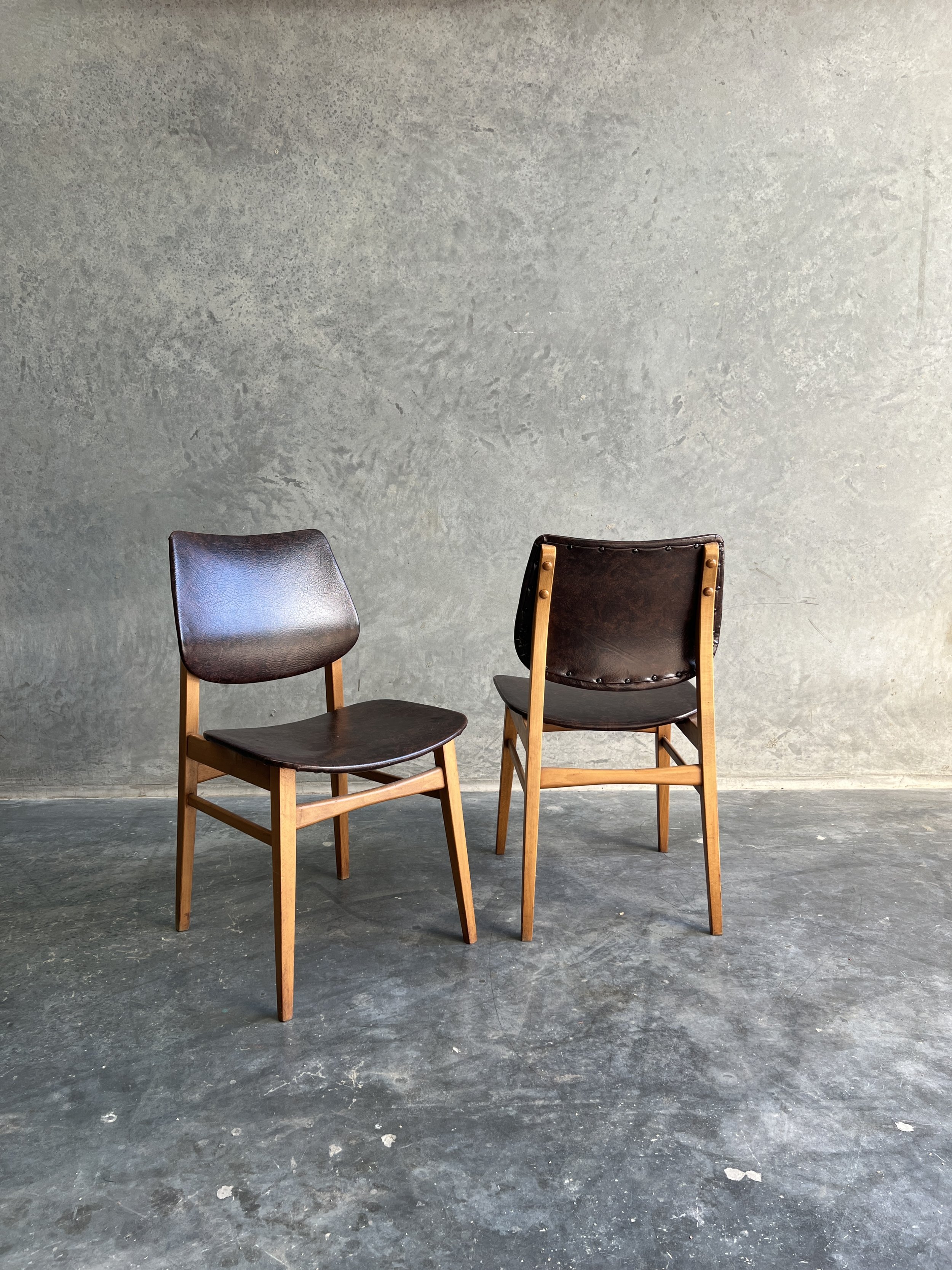 Mid Century Dining Chairs - set of 4