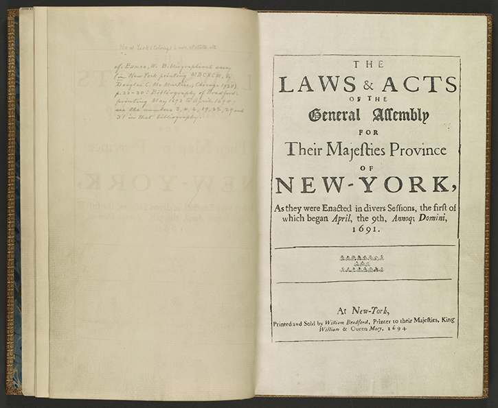 The collection includes laws and acts related to early American heritage, early colonies, and the founding of the United States (Library of Congress photos)