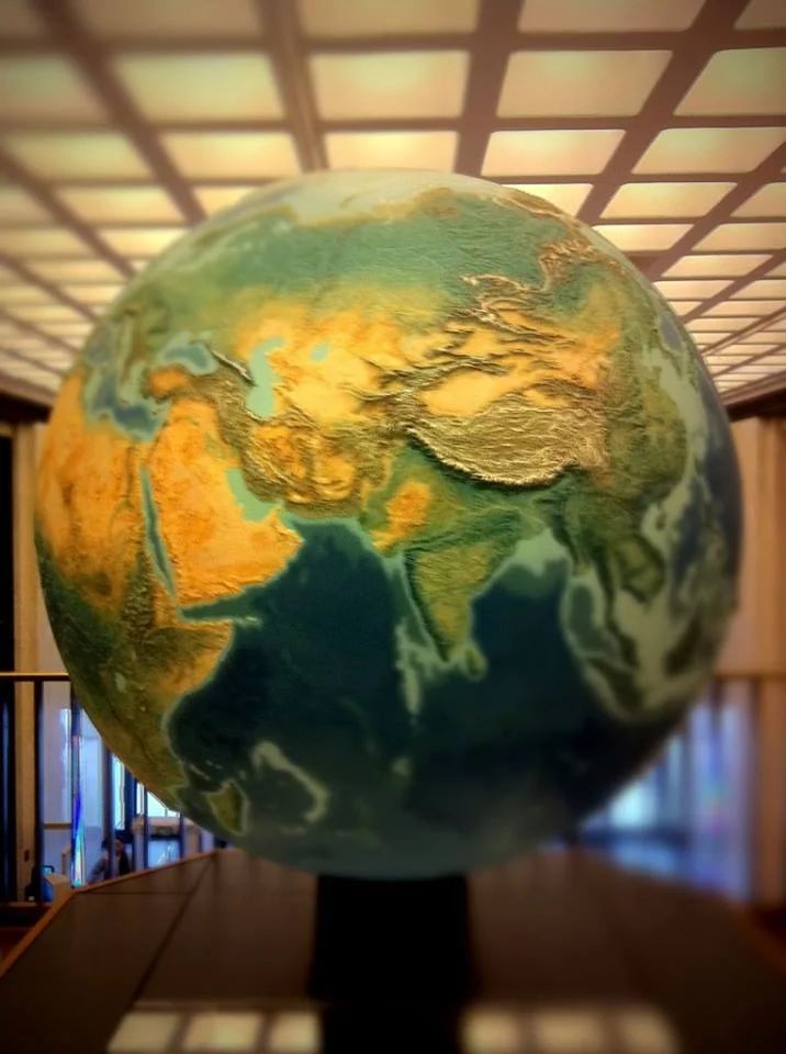 "The Globe," which stood outside the Law Library of Congress Reading Room on the 2nd Floor of the James Madison Building, and which symbolizes our digitalization mission (Library of Congress Photos)