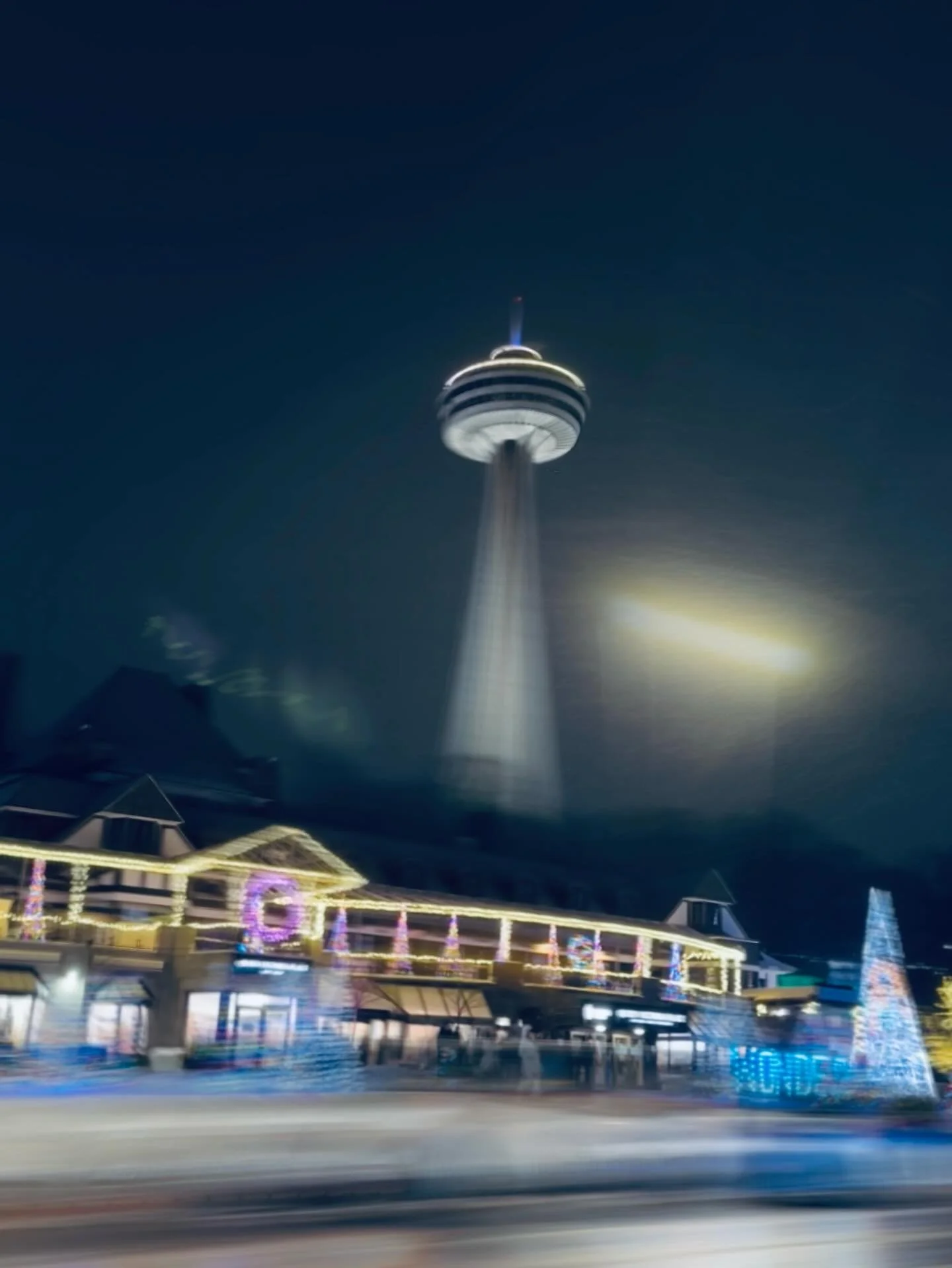 Happy New Year!! Cars lining up for the Niagara Light Fest, snow falling, and freezing temps&hellip;loving the vibes