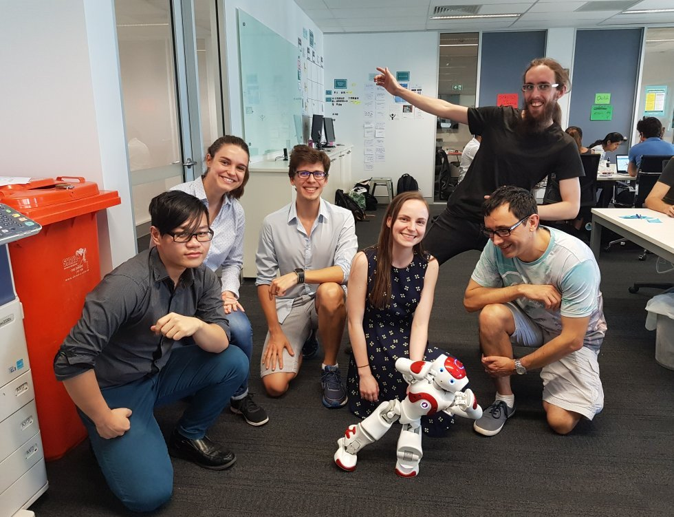 Andra and their robot just before judging on Sunday
