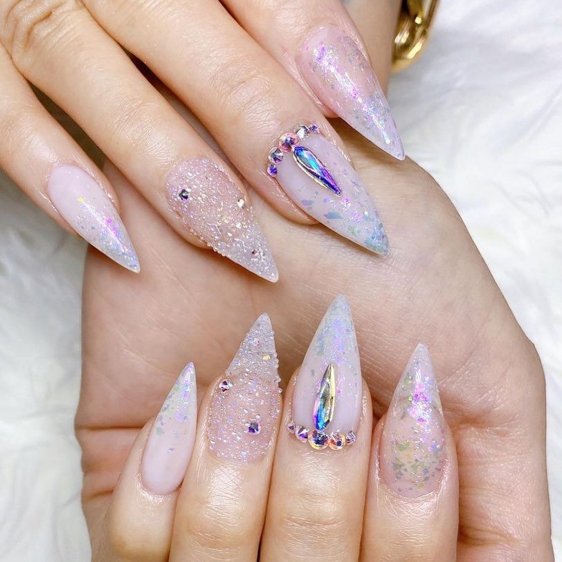 Ultra Flexible Purple Glitter Short Acrylic Nails With Glitter For Long  Lasting Manicure And Beauty Blogging From Qinjinqiu, $31.18 | DHgate.Com