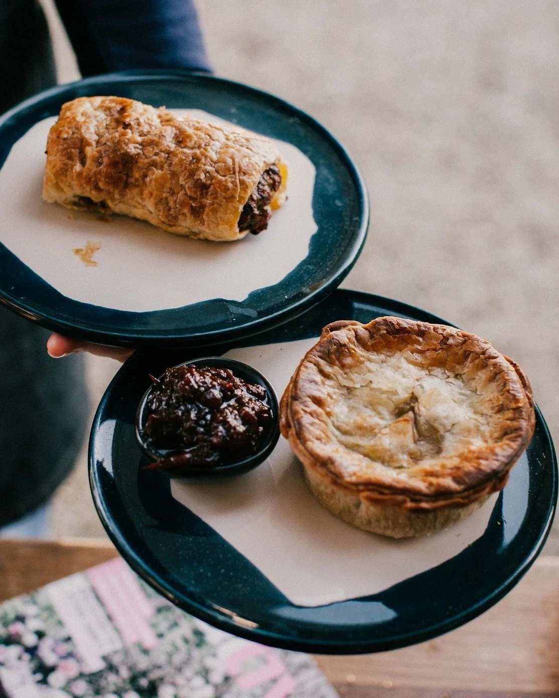 Brrr! It's certainly the weather for hot pastries and house-made relish! Yes, we have gluten free and vegan options available, alongside all your regular favourites. See you tomorrow for a warm tummy hug.

 #emeraldvictoria #dandenongranges #cardinia