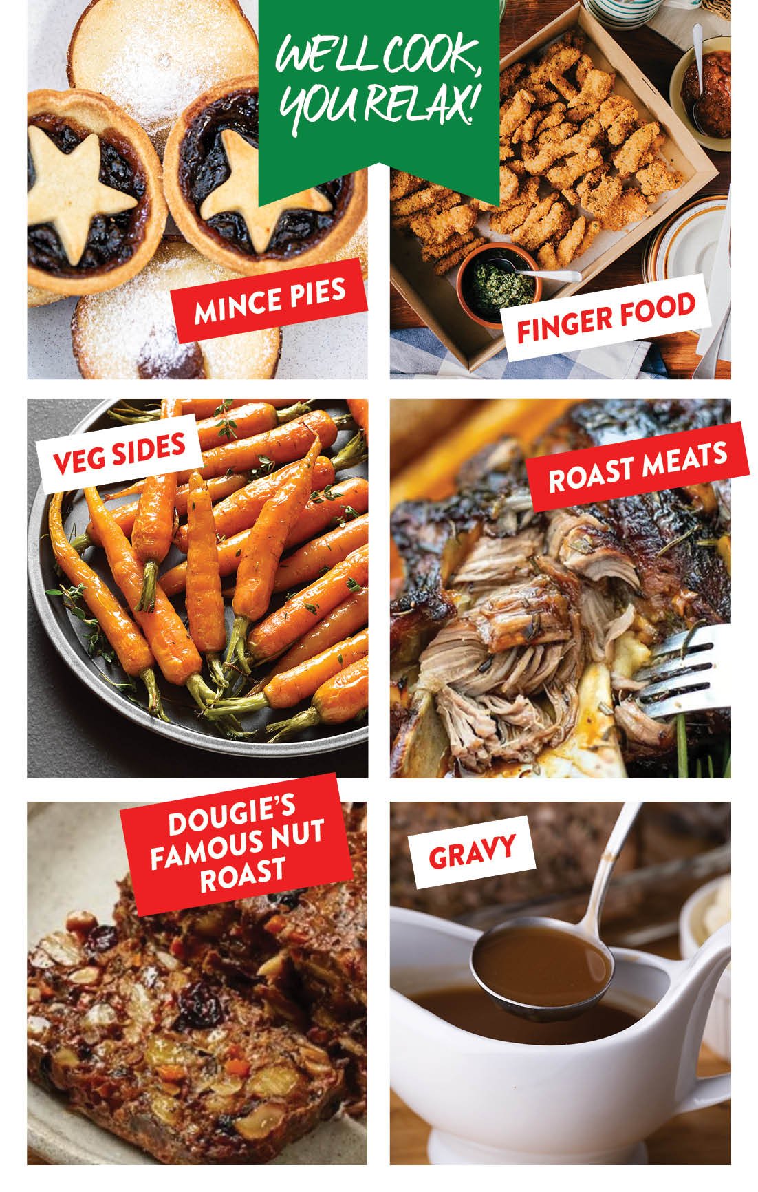 Make this your easiest Christmas ever! With our @thegrubclubstore Festive Feast Christmas catering options, order online, collect in-store or, even easier, have it delivered, heat and serve! Orders close this Sunday so if you haven&rsquo;t sorted you