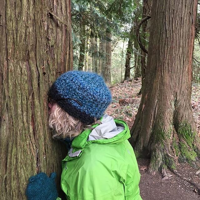 Forest Bathing meeting a tree friend #forestbathing #foresttherapy #foresttherapypdx