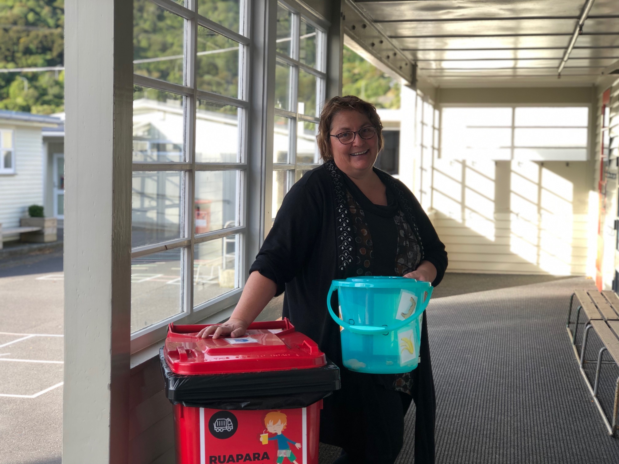 Mrs Nickel is our recycling leader.