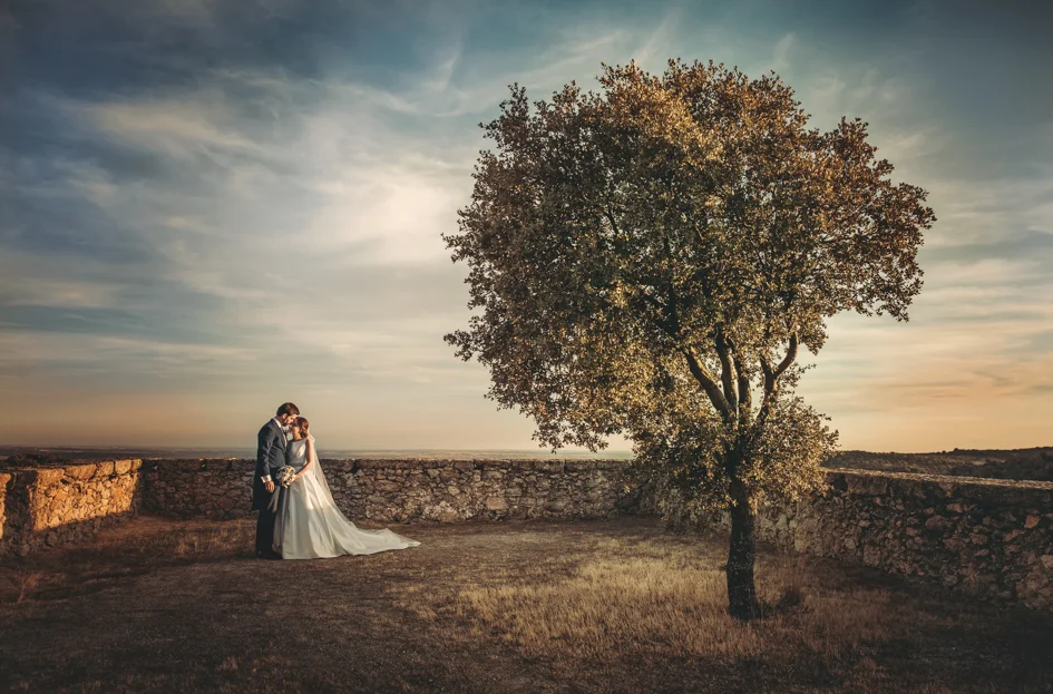 Fotos de boda al atardecer