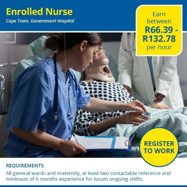  Enrolled Nurse - Cape Town 