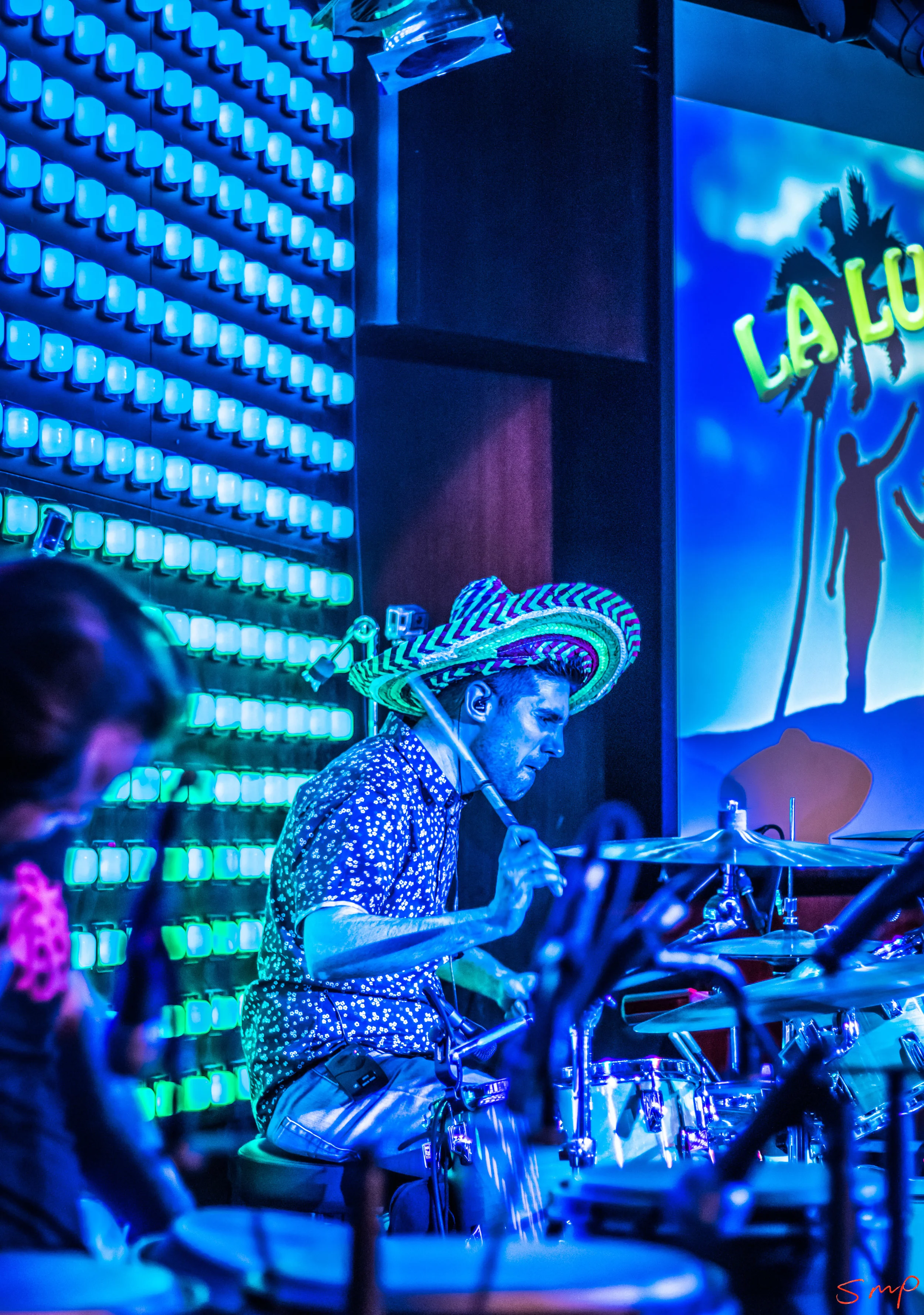 The Arkaba is one of the best venues going around. High above the sports bar, sits this visually stimulating stages, harkening back to the Floridian druglord clubs of the 80's. Gone are the pastel suits though. In its place is the latino covers of some of your favourite classics, as well as some mediterranean staples. Tropical Sound graced the stage on cold night in August, back lit by one my favourite accessories ever included; a massive light panel. Party on Garth.