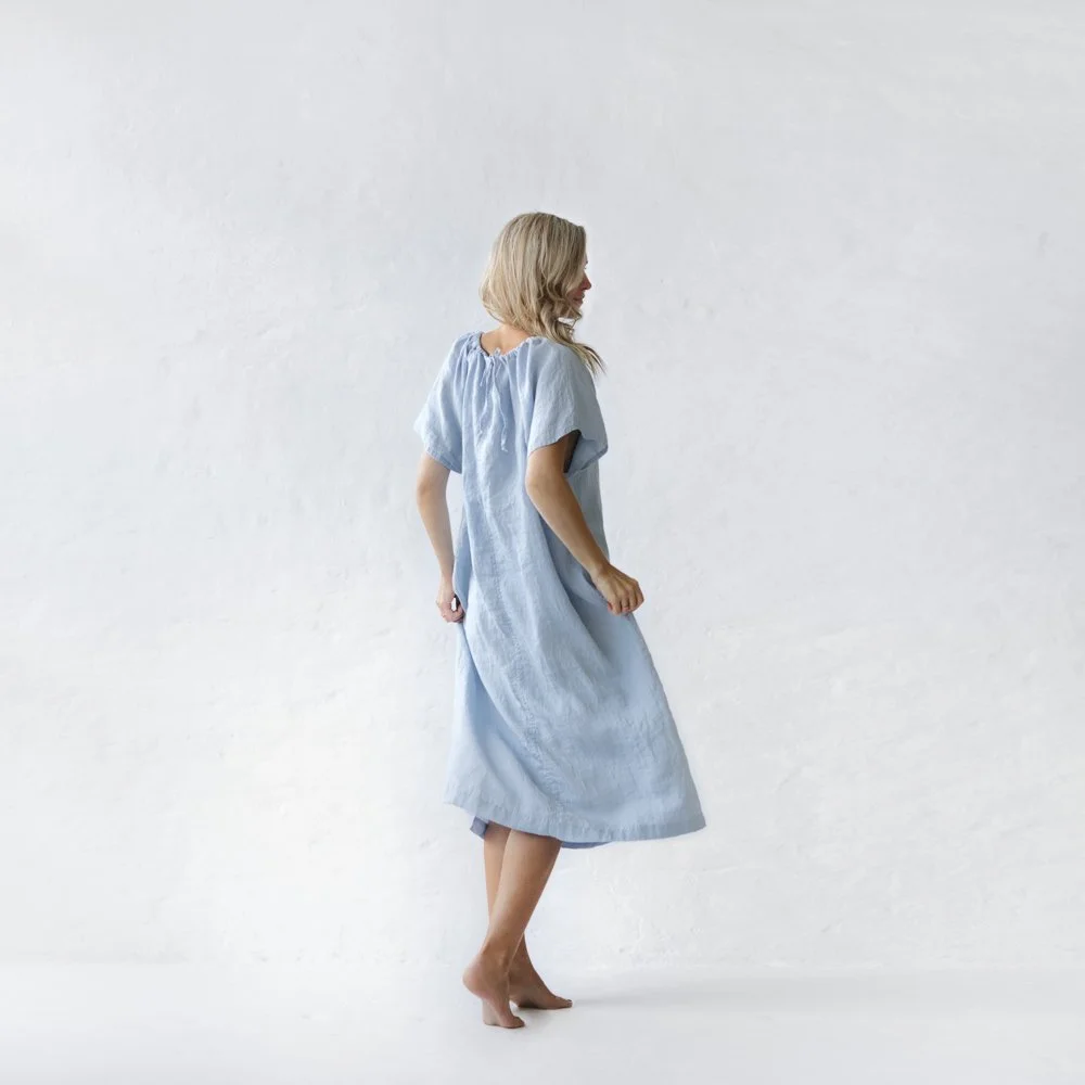 Boho dress Light blue  SEASIDE TONES