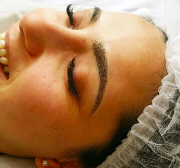 nano brow strokes