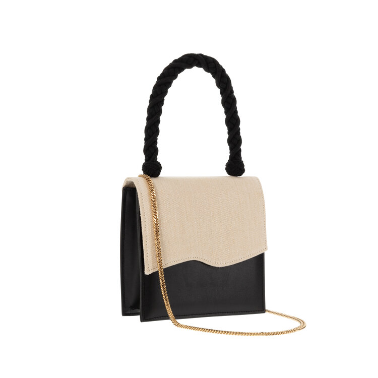 Iris Black and White Sustainable Handbag
