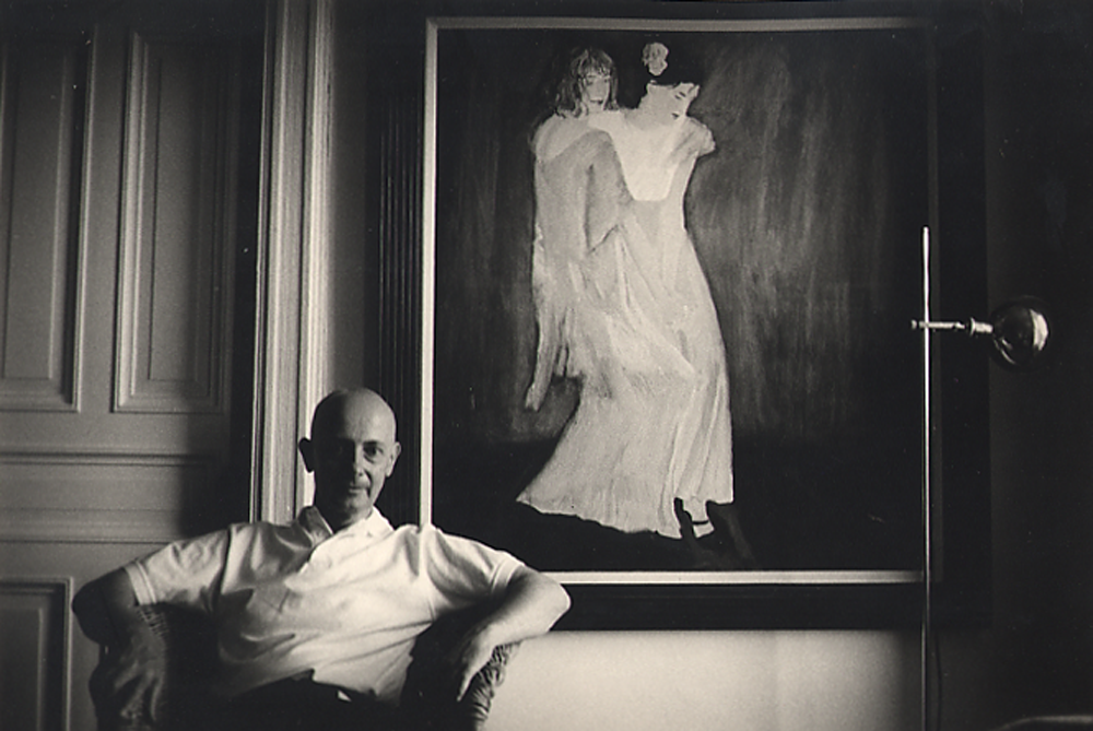 David Remfry at the Hotel Chelsea, New York. © Dudley Reed / National Portrait Gallery, London