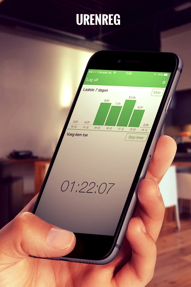  The ideal app for anyone that works across multiple projects or keeps irregular working hours, TimeRegPLUS is your perfect companion. Work-time registration is made convenient and simple without the need for additional administration or calculations.&nbsp; It is no longer a chore to repeatedly account for hours worked on projects or relations, and with automatic document backups you will never lose or misplace your important data. With TimeRegPLUS you only need to add a contact (or multiple relations at the same time) to your iPhone/Android device once. 