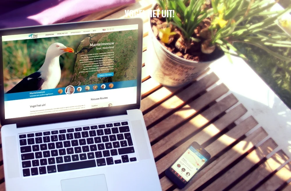  Vogel het uit! is an award winning project from the university of Amsterdam. The apps and website enable the researchers to crowd source answers to questions they have about the birds they track. This idea won the Dutch academic year prize in 2013.  Ten different species have been outfitted with GPS-backpacks to track their migratory and behavioural patterns. When a researcher has a question about a certain section of a trip, he or she can post this question to the users of the app. They go to this specific location and answer questions the researcher has posted in the app. For the last kilometer of the trip the user can use a special VR view we built. It overlays the bird’s flight-pattern in 3d over the camerascreen.  If you’re into birds, definitely get this app. It is so cool! 