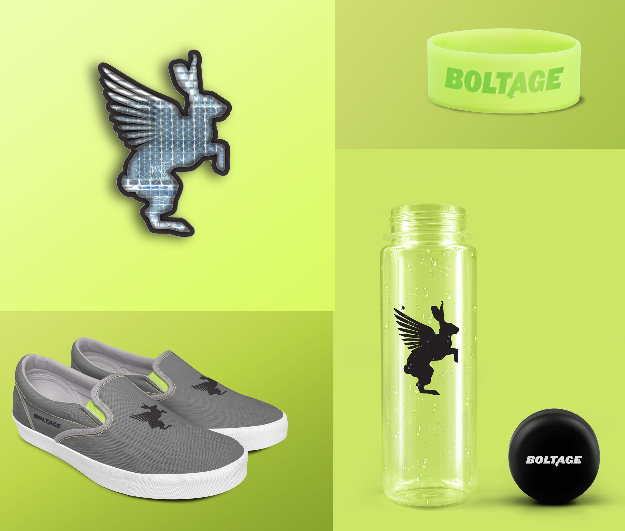 The Thunderbunny (a hybrid of a rabbit, and eagle) became the mascot for the brand. The inspiration for this mythical character came from wanting to encourage kids' individuality and to make participants feel life they are part of a secret club.