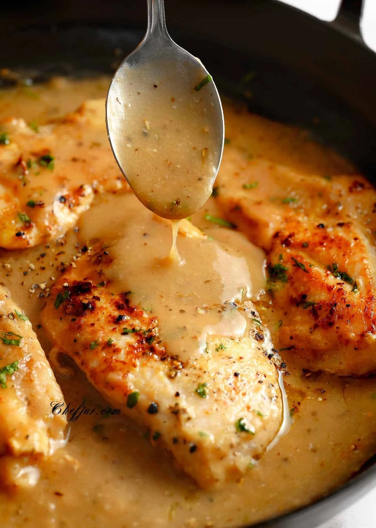 Garlic & Herb Chicken with Pan Gravy