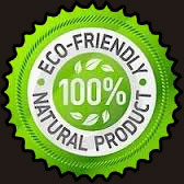 100% Eco-Friendly Natural Products Logo