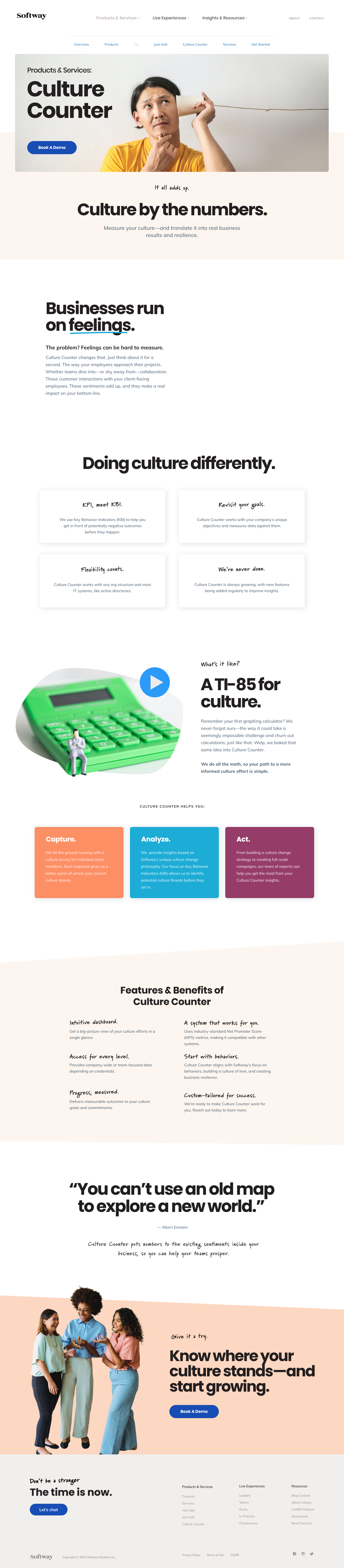 Product page template example