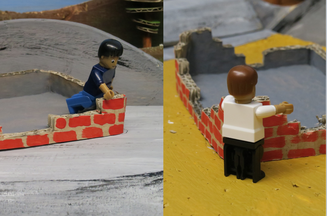   SLIDE 4  Soon the houses were starting to take shape. It was hard work but well worth it. 