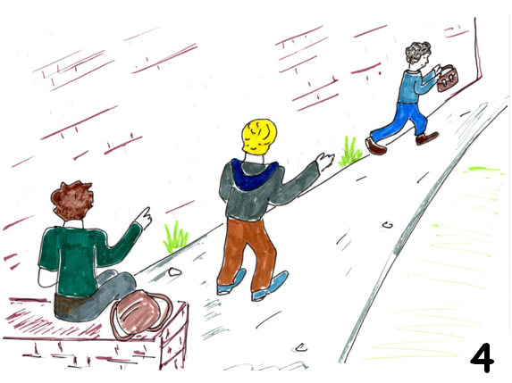   Slide 4   Jake and Rod watched in amazement as Karl ran off. They just couldn’t believe Karl would do such a thing. Had he stolen it, did Karl intend to return it? If this was Karl’s idea of a joke is wasn’t very funny! 