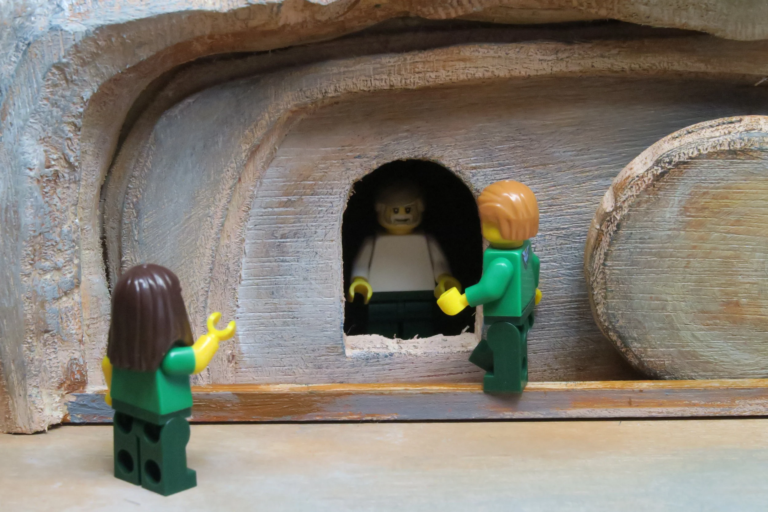   SLIDE 19  Mary arrived and Jesus’ friends stood wondering over the meaning of the empty tomb. They were all puzzled. Still in shock, Peter and John left the tomb but Mary stayed behind. She was now in for an even bigger shock than finding the tomb 