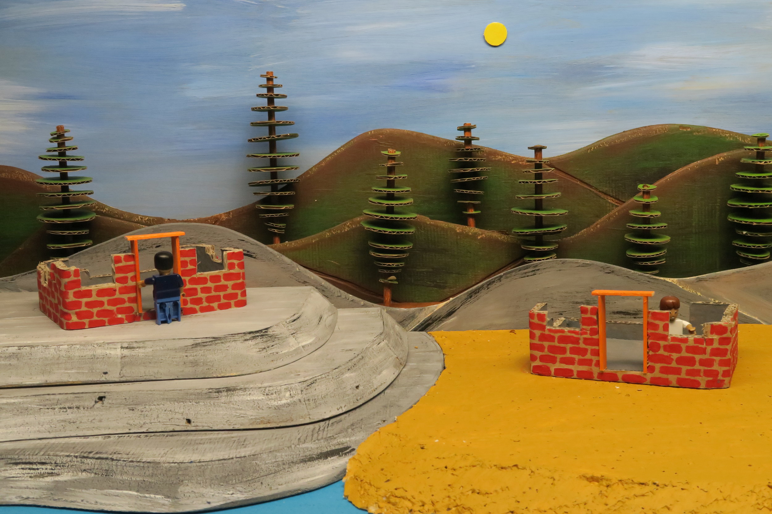   SLIDE 5  The walls were shooting up and the front door ways appearing too. Soon it would be time to put the windows in. 