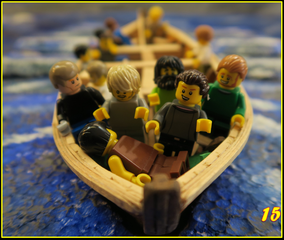   SLIDE 15    ‘‘Jesus, Jesus, wake up, wake up, don’t you care we’re going to drown,” the disciples shouted .      