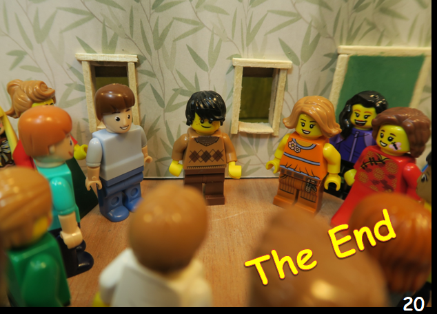   SLIDE 20  But even though Paul had some hard times, he never stopped telling the Good News about Jesus. In homes, in church, on the streets, everywhere Paul shared how Jesus had changed his life.                                                     