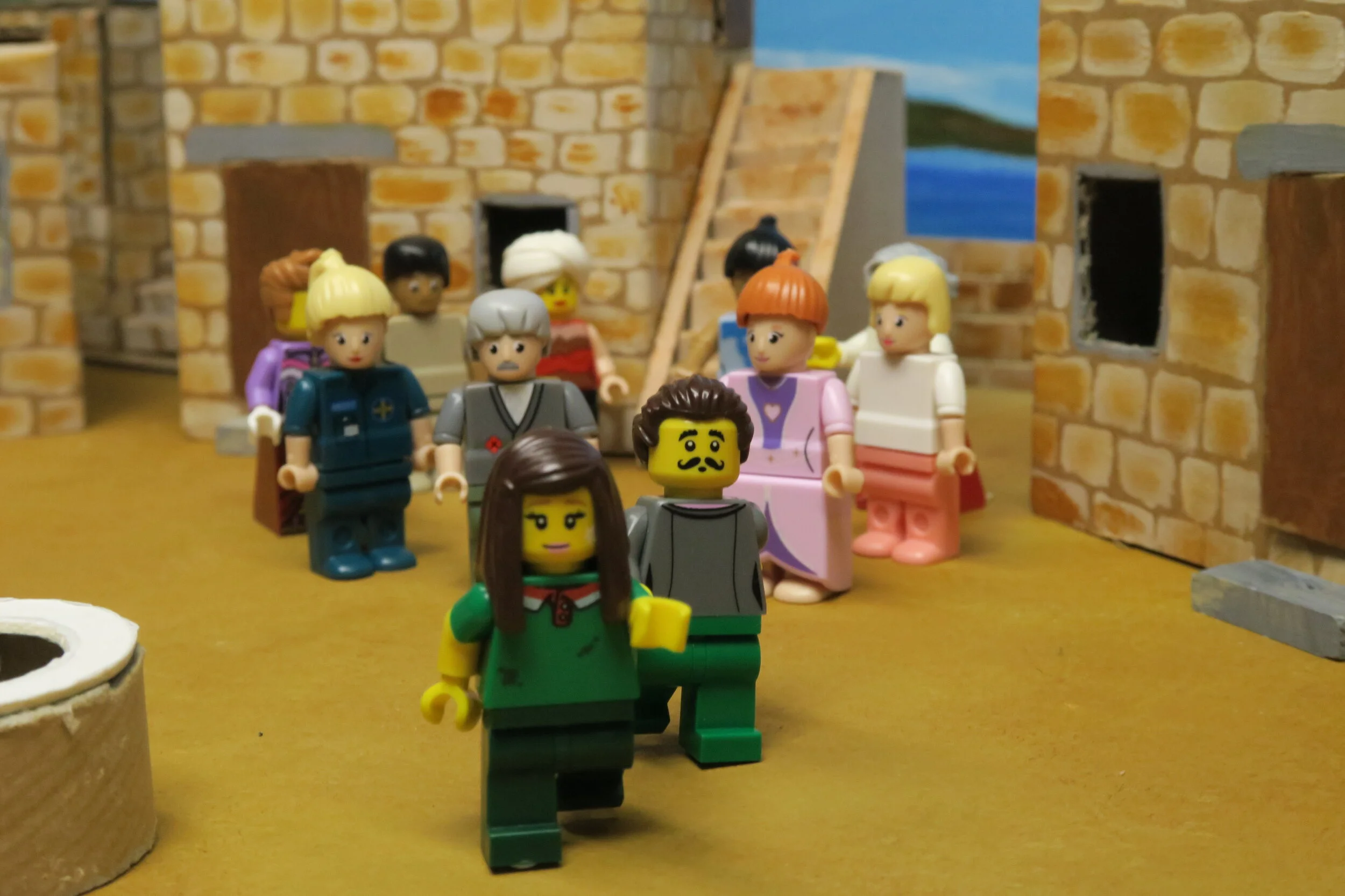   Slide 10  Her friends decided that two of them should go to the nearby town where Peter, one of Jesus’ disciples, was staying. They quickly set off to find Peter and tell him that Dorcas had died. 