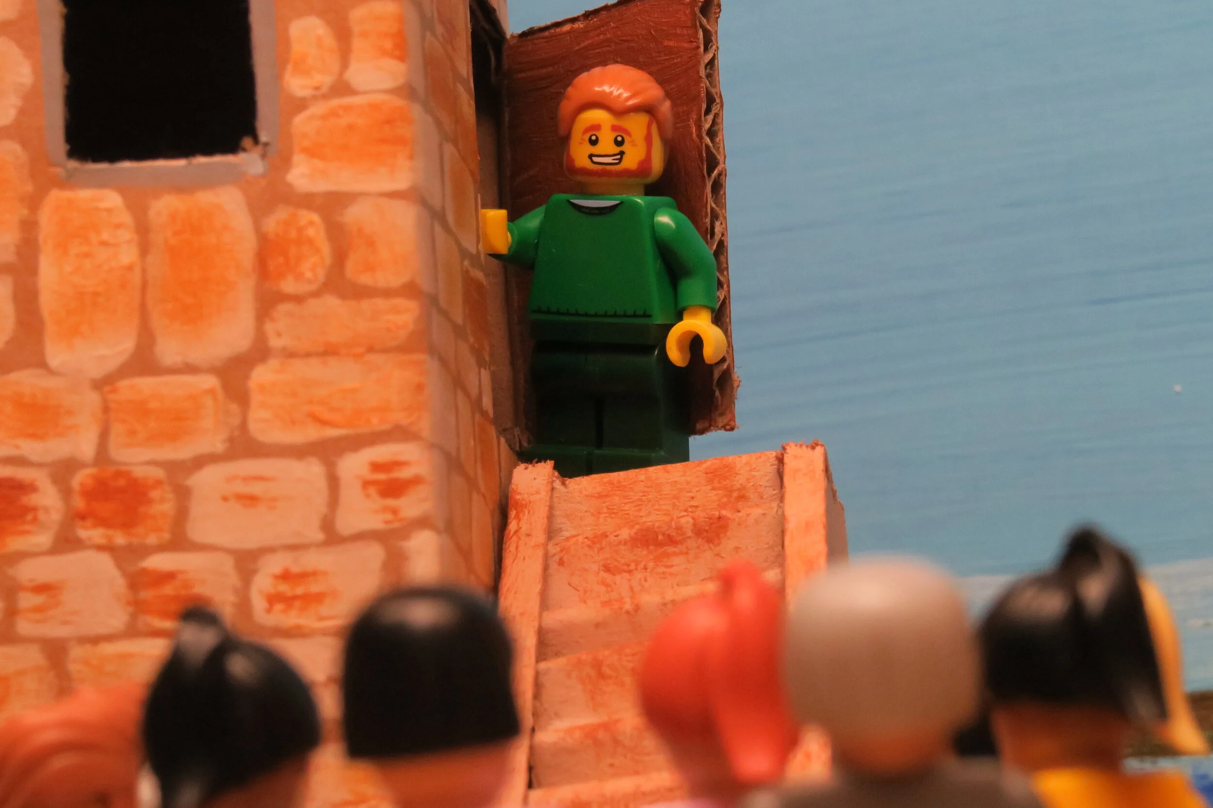   Slide 12  When Peter arrived at the house he climbed the stairs to Dorcas’ room. 