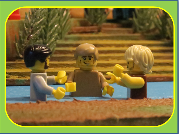   SLIDE 19  So God’s messenger, God’s town crier John, got the nickname John the Baptist.  And then one day Jesus turned up, just as John had said He would, we’ll talk about that another day. 