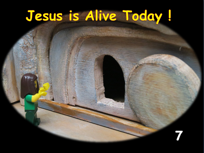   SLIDE 7   Evidence for His resurrection - after His resurrection Jesus was seen more than 11 times, on one occasion by more than 500 people –  JESUS IS ALIVE.      