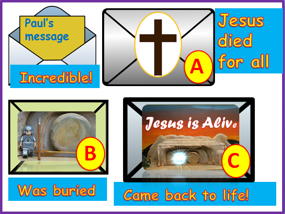   PP image 4   Paul wanted to tell everyone, everywhere about Jesus. He told them how Jesus had died and come back to life again so that everyone could be forgiven for the mistakes they had made and wrong things they had done. Paul’s life had been ch