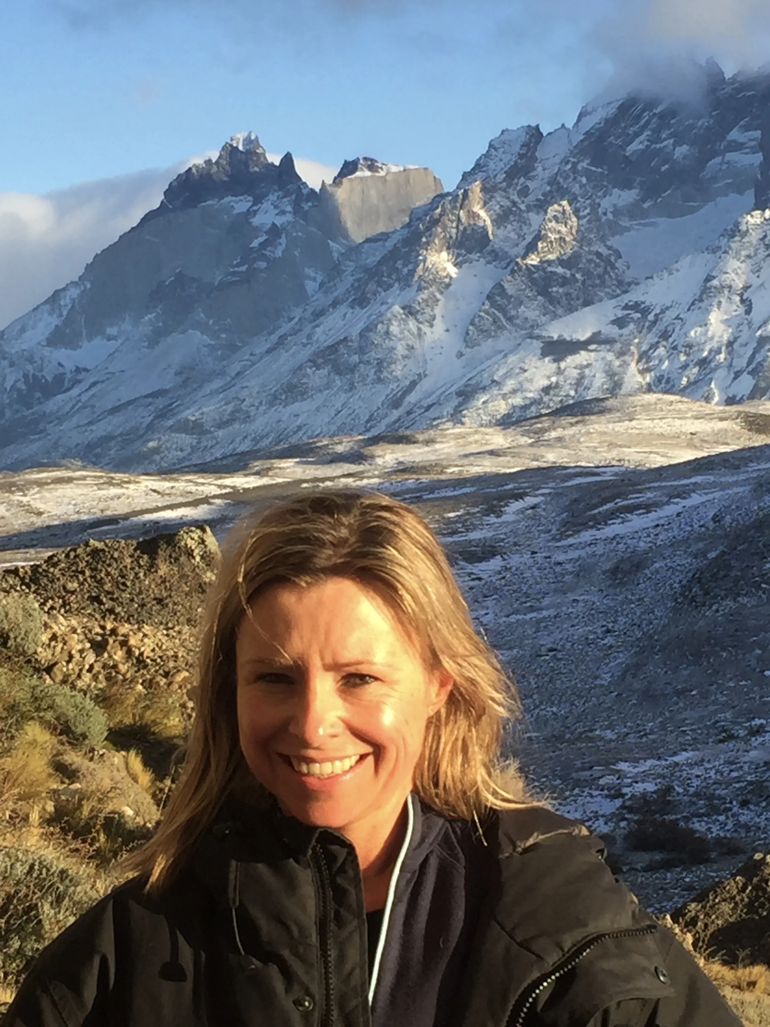 One one of our hikes through the mountains of Patagonia