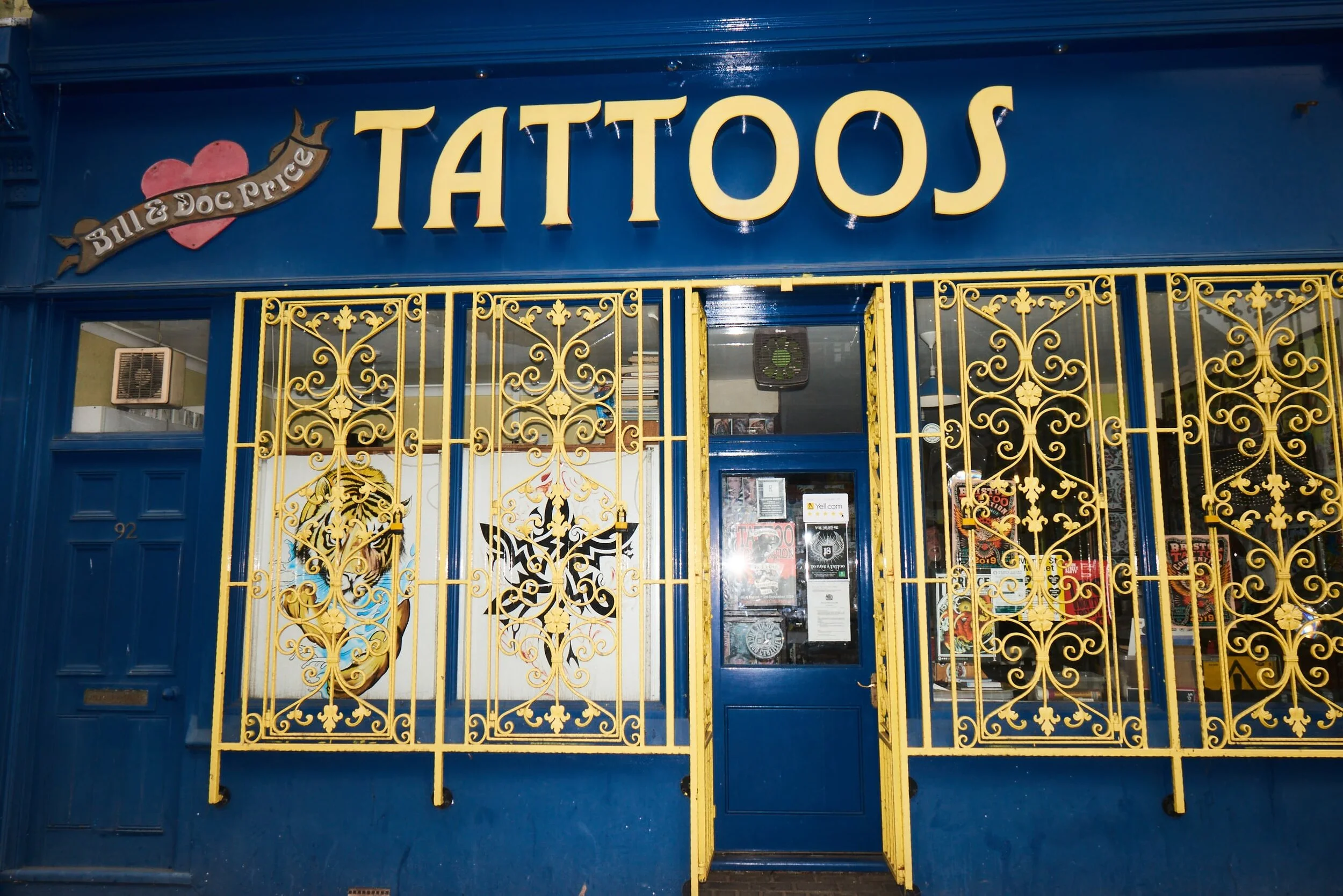 Shop front of Doc Price Tattoos