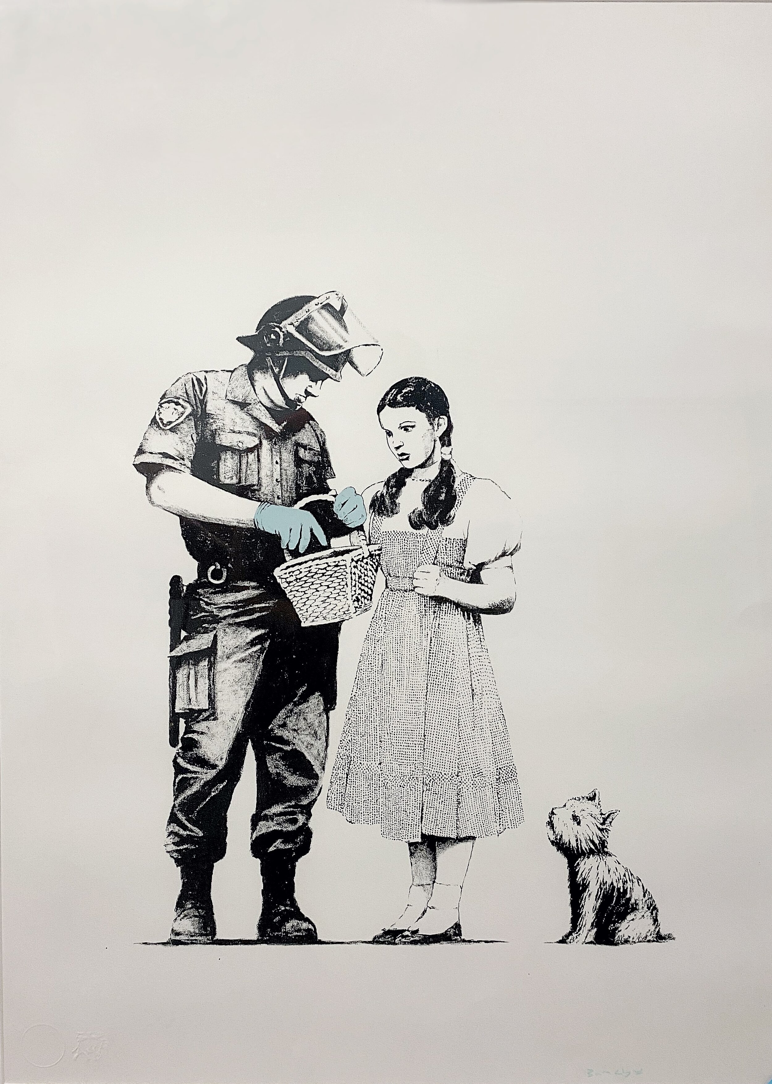 Stop and Search by Banksy, 2007, Screenprint in colours on arches 88 paper (76 x 57 cm)