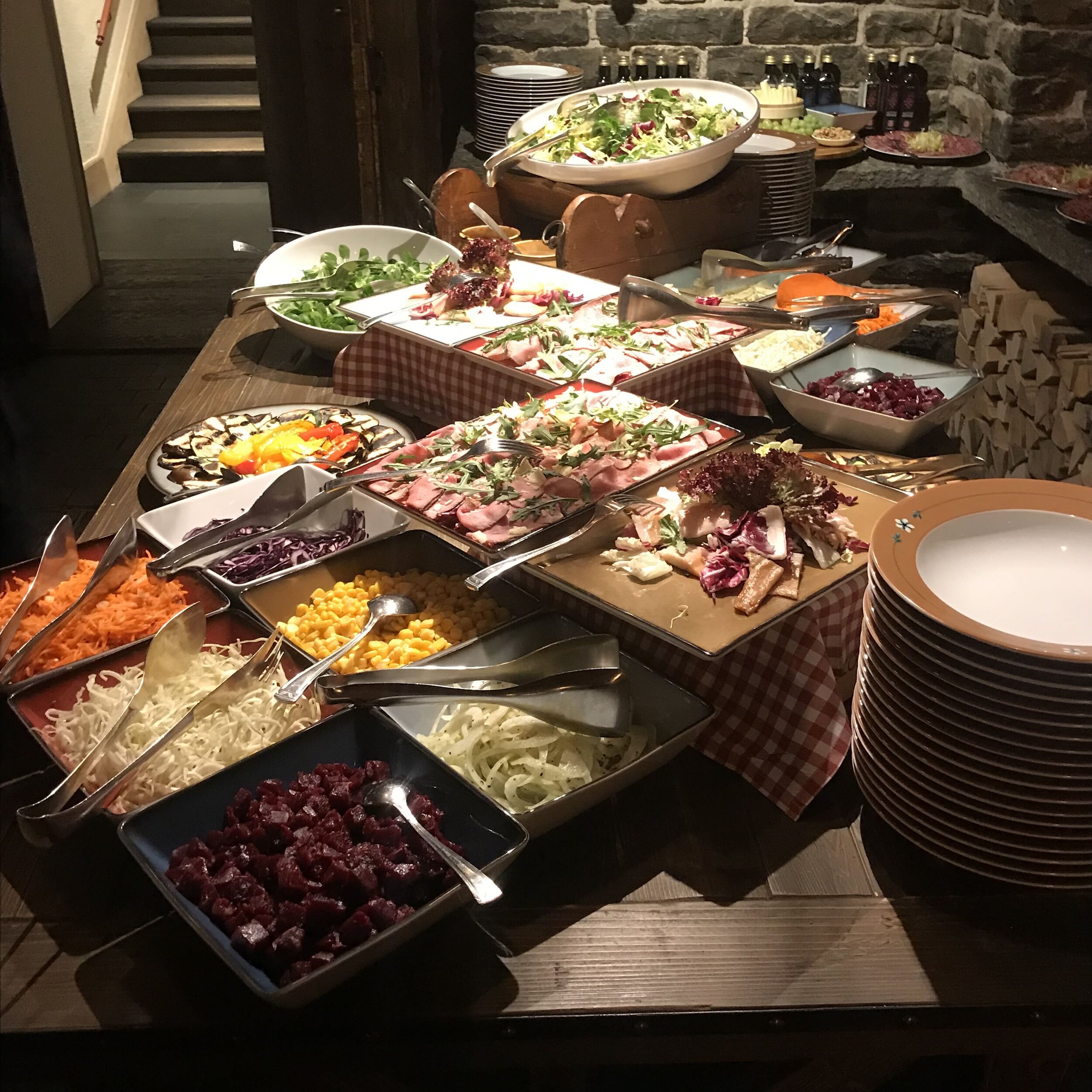 La Fromagerie Gstaad buffet selection
