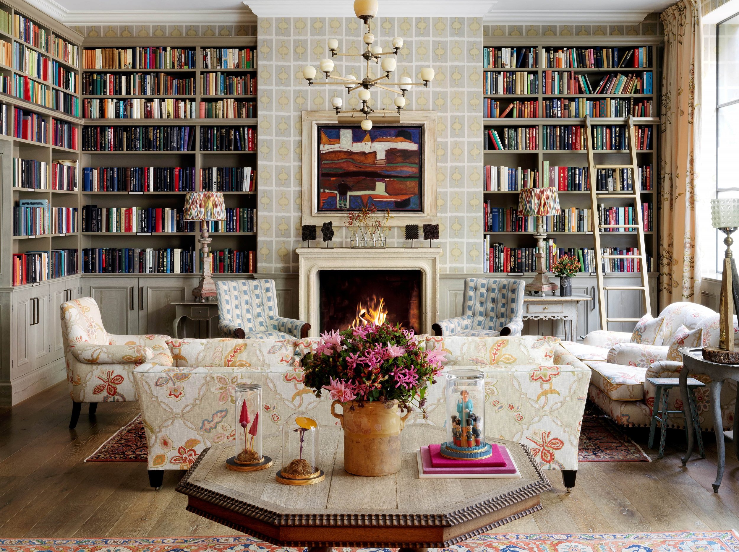 The Ham Yard Hotel library