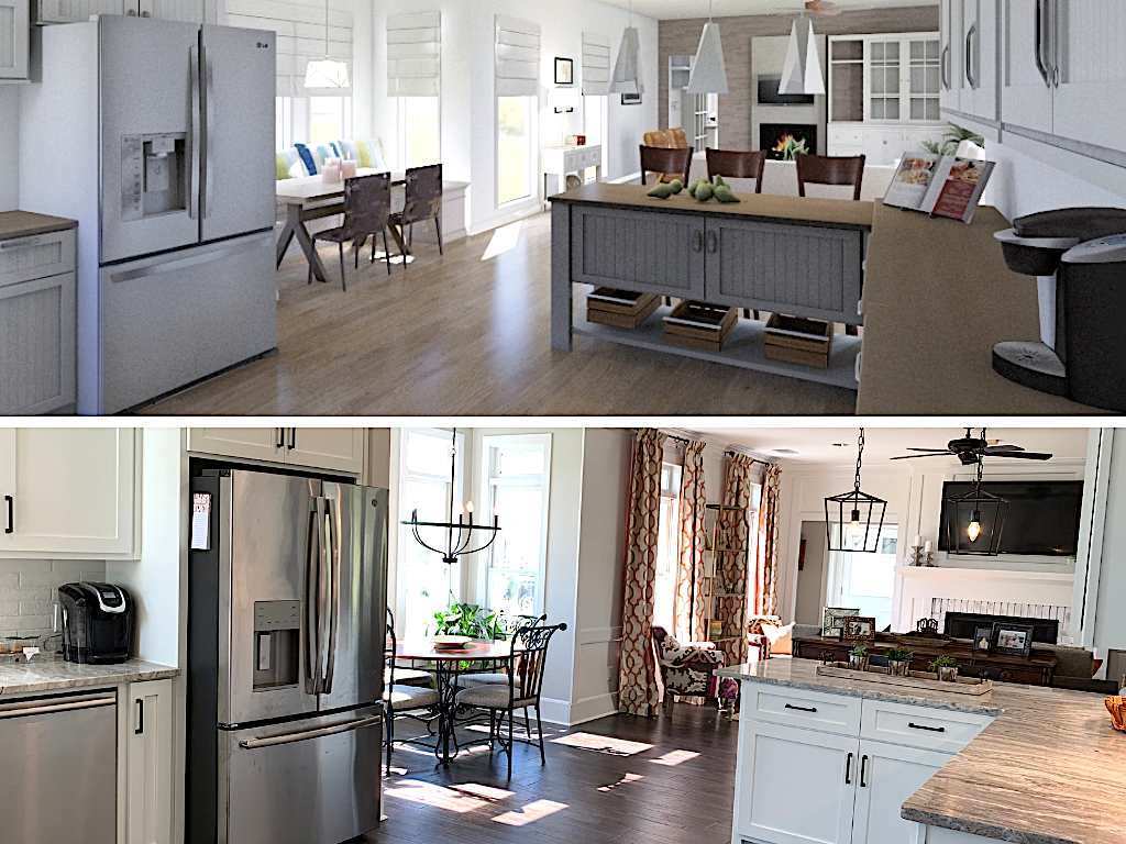 Virtual Rendering and Actual Finished Project