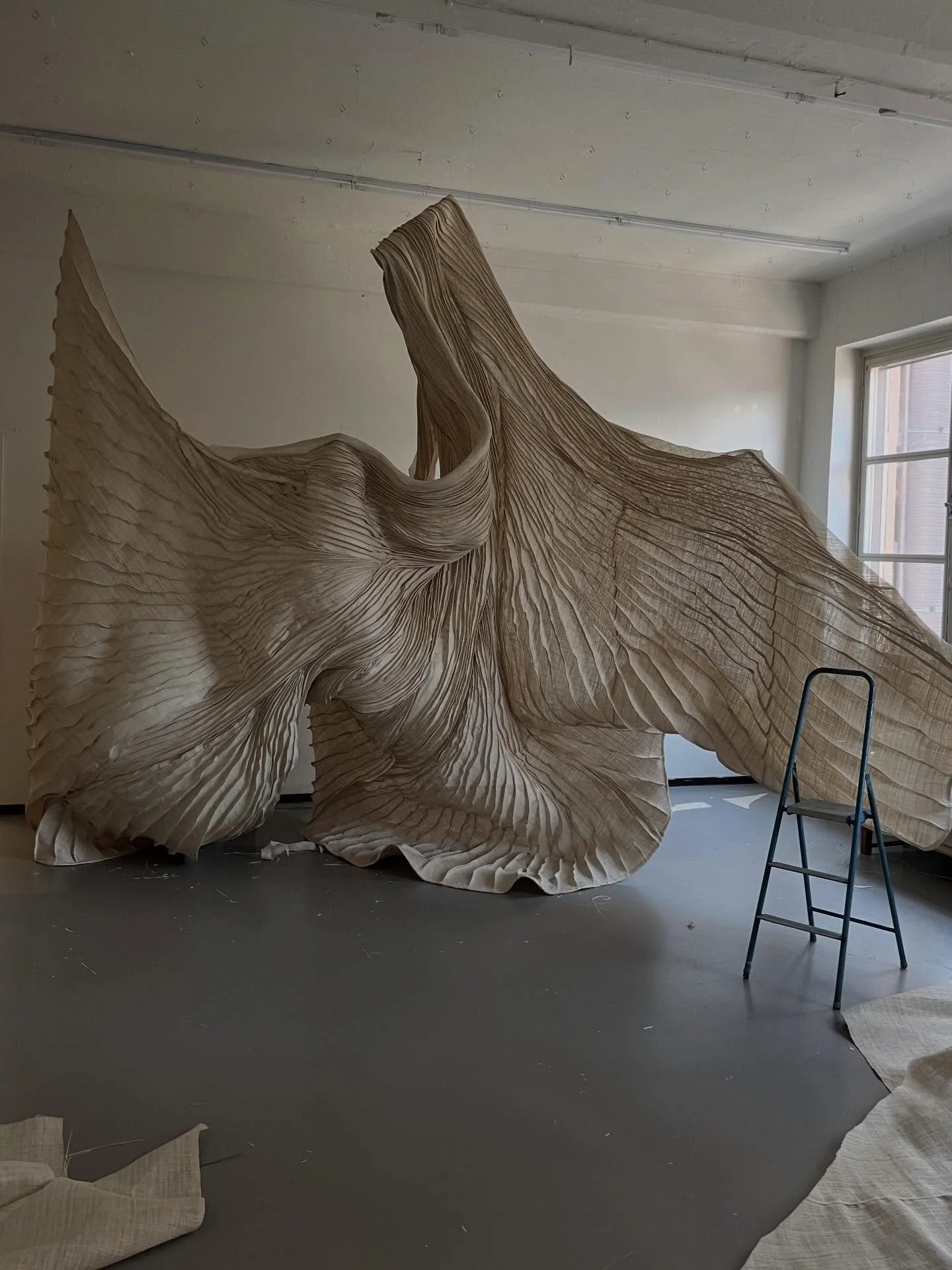 Work in progress photos from the last year. I love my studio 🪜