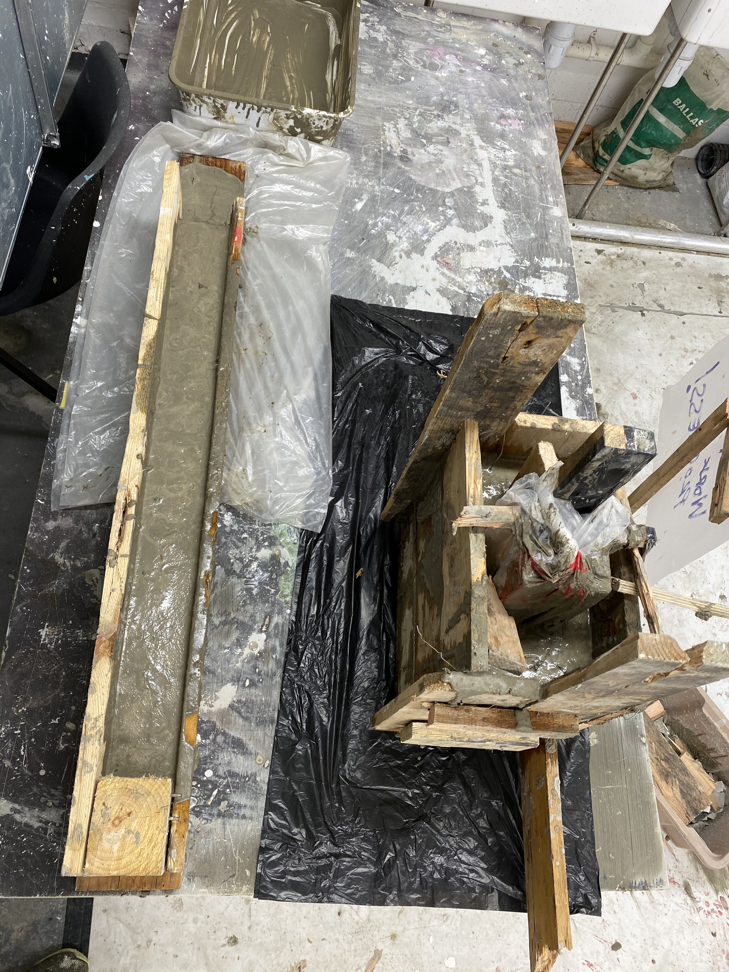 1. Casting with a mould.