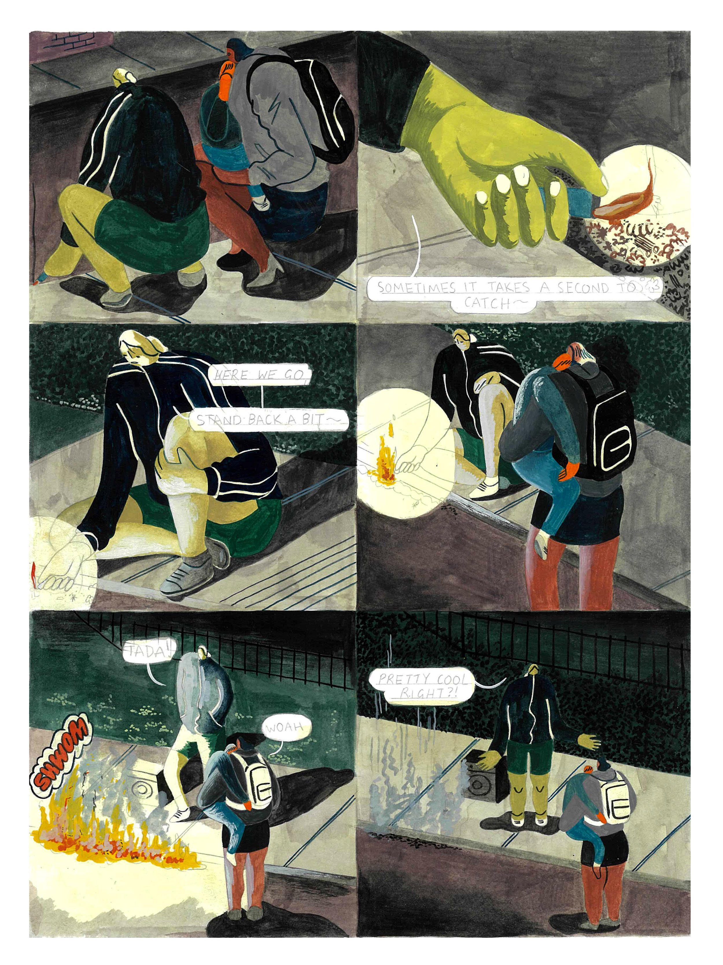 Original page from "Men I Trust" by Tommi Parrish