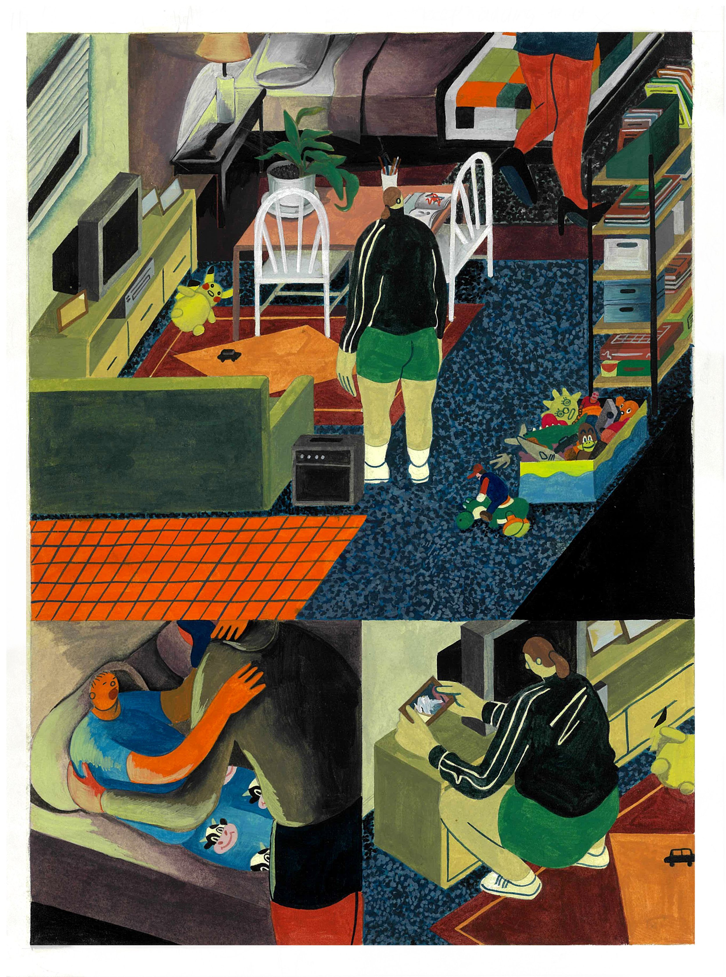 Original page from "Men I Trust" by Tommi Parrish