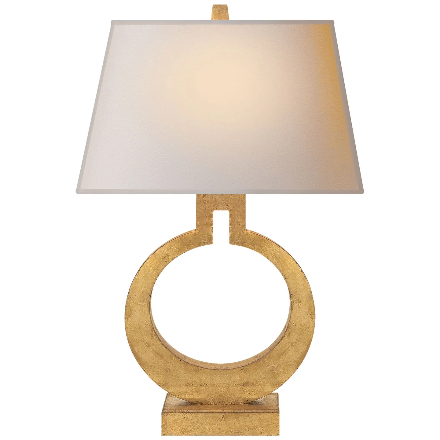 Visual Comfort Ring Form Large Table Lamp in Gild, Visual Comfort Lighting, Visual Comfort Summit, NJ, E.F. Chapman, Alabaster Ring Table Lamp, Brass Ring Table Lamp
