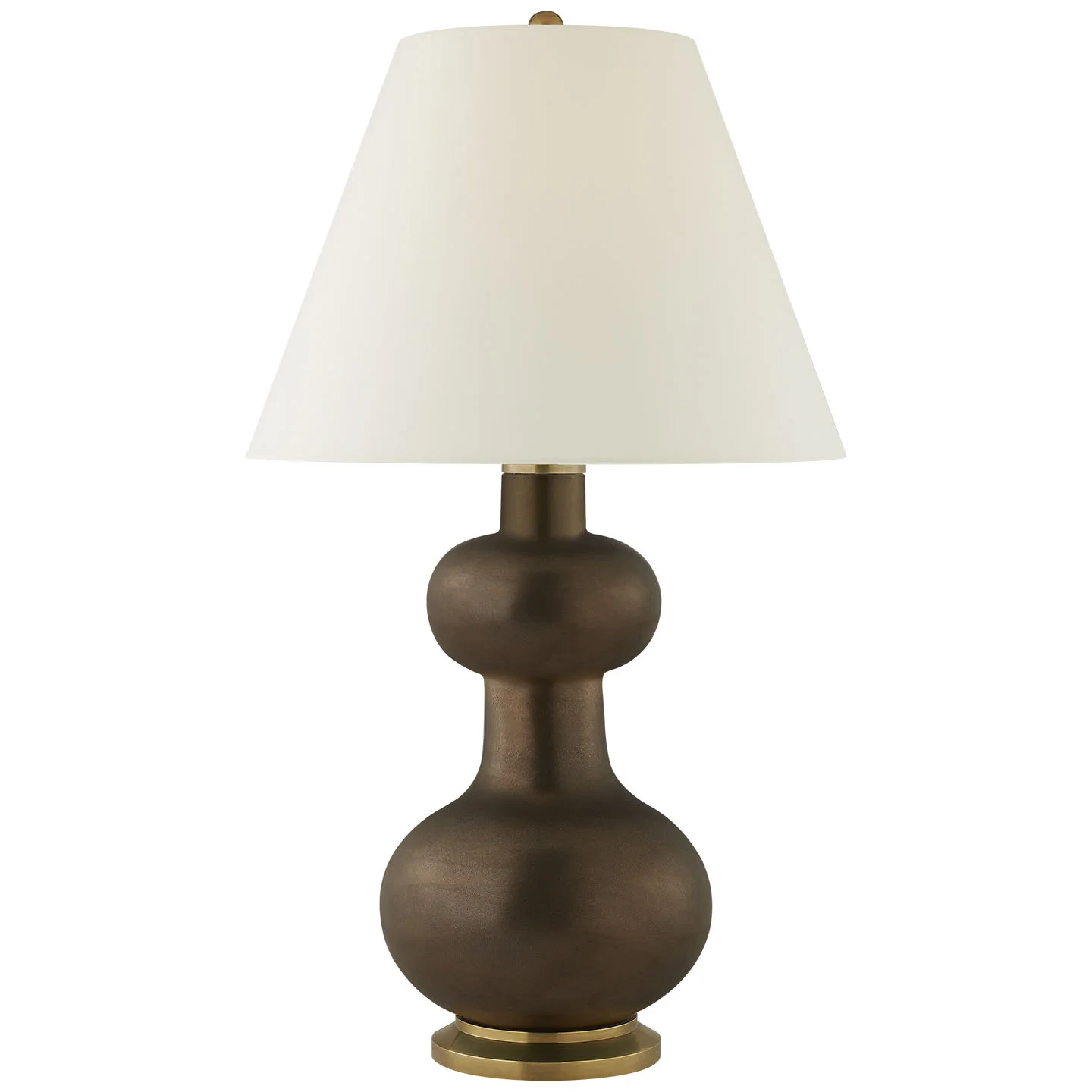 Visual Comfort Chambers Table Lamp in Matte Bronze, Visual Comfort Lighting, Visual Comfort Summit, NJ, Christopher Spitzmiller Lighting, Christopher Spitzmiller for Visual Comfort, Gourd Lamp,