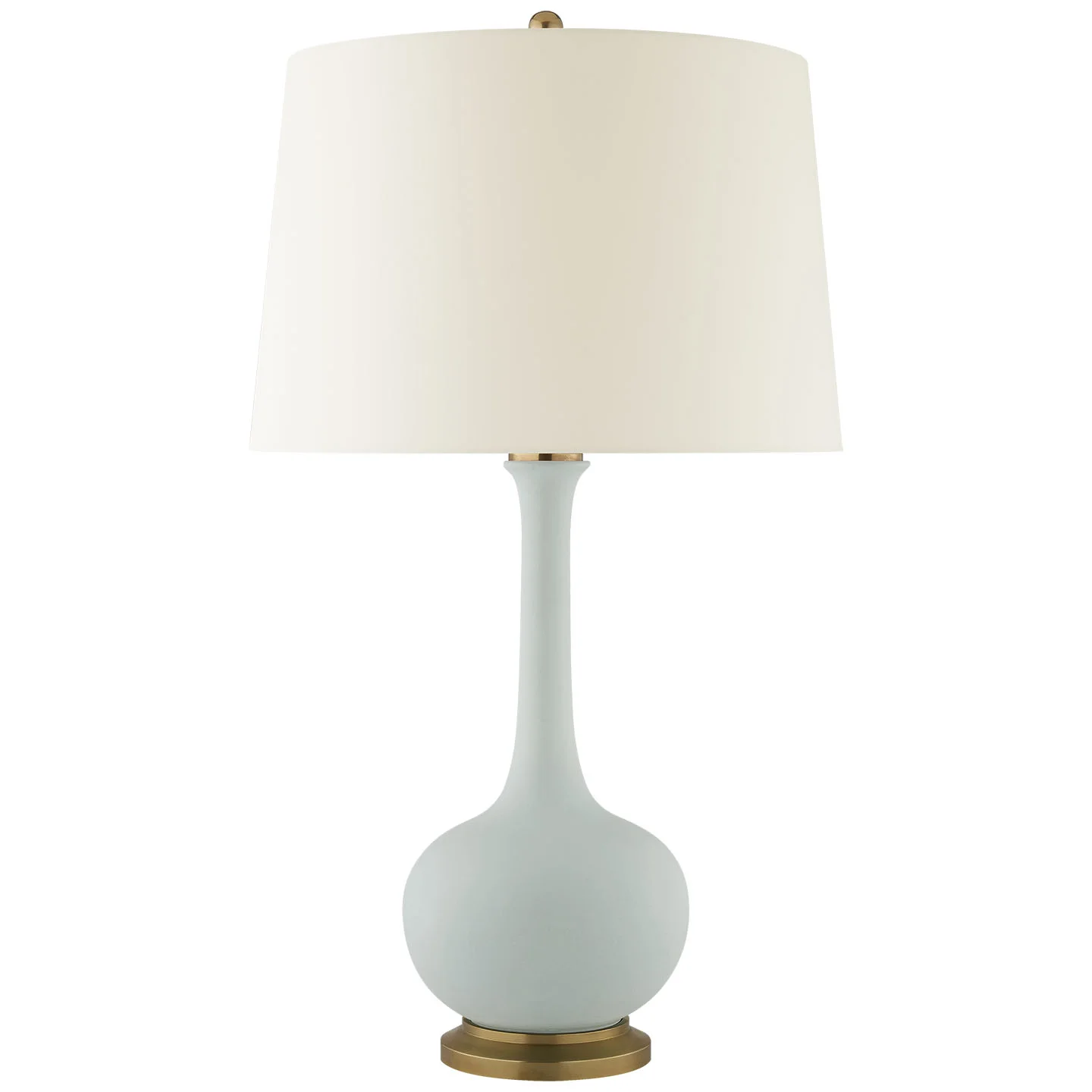 Visual Comfort Coy Table Lamp in Matte Sky Blue, Visual Comfort Lighting, Visual Comfort Summit, NJ, Christopher Spitzmiller Lighting, Christopher Spitzmiller for Visual Comfort, Gourd Lamp